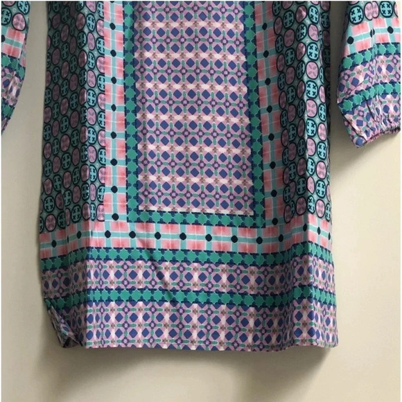 New SOUTHERN TIDE Ashlee Dress Tropical Palm Green soft geometric print beach - Picture 7 of 14